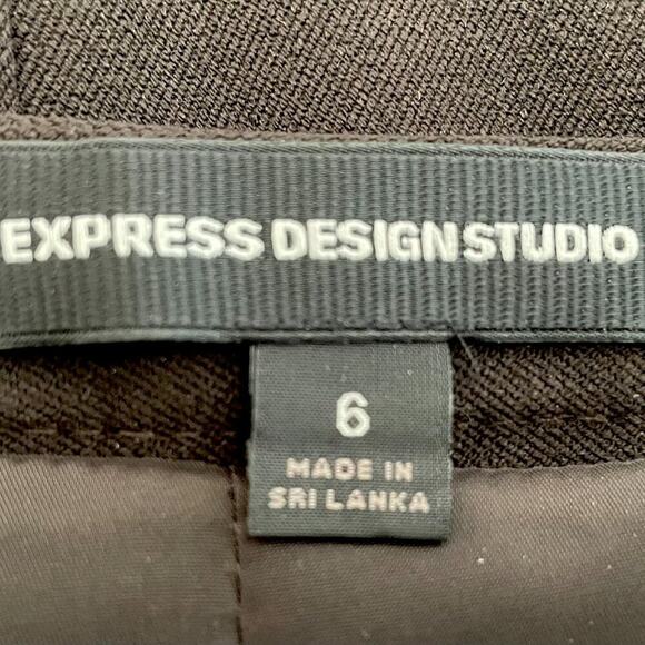 Express Design Studio Brown Pencil Skirt, Classic, Capsule Wardrobe Basic, 6 - Picture 10 of 14